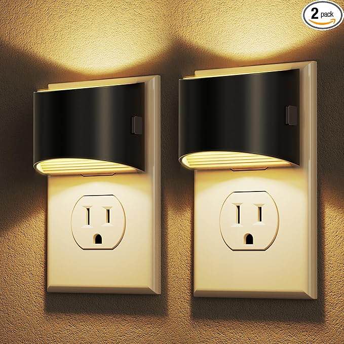 ed night light Dusk to dawn sensor (2pack) Nightlights for Adults, Bedroom, Bathroom, Hallway, 3000K