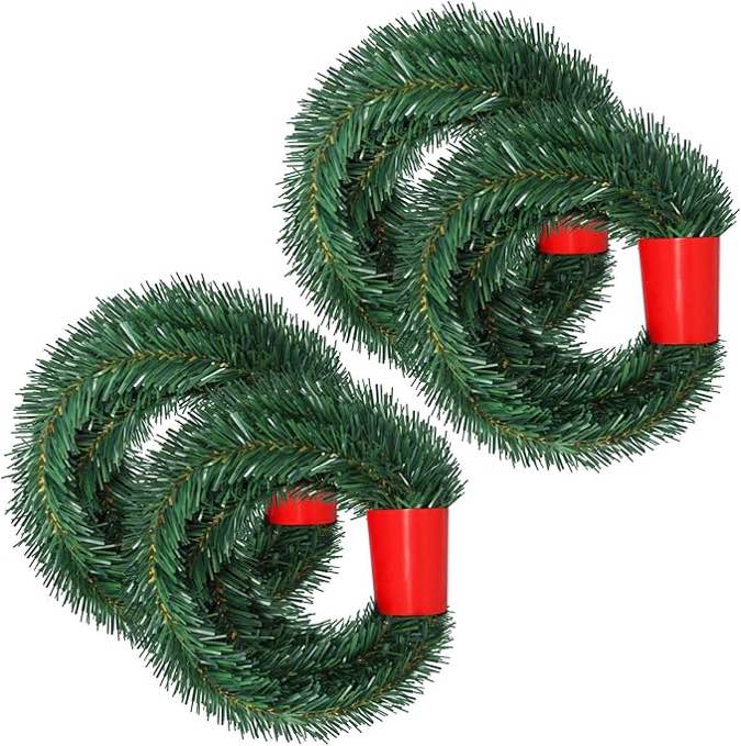 YUXUNG 3PCS Christmas decoration garland crown for door 20inch (similar)