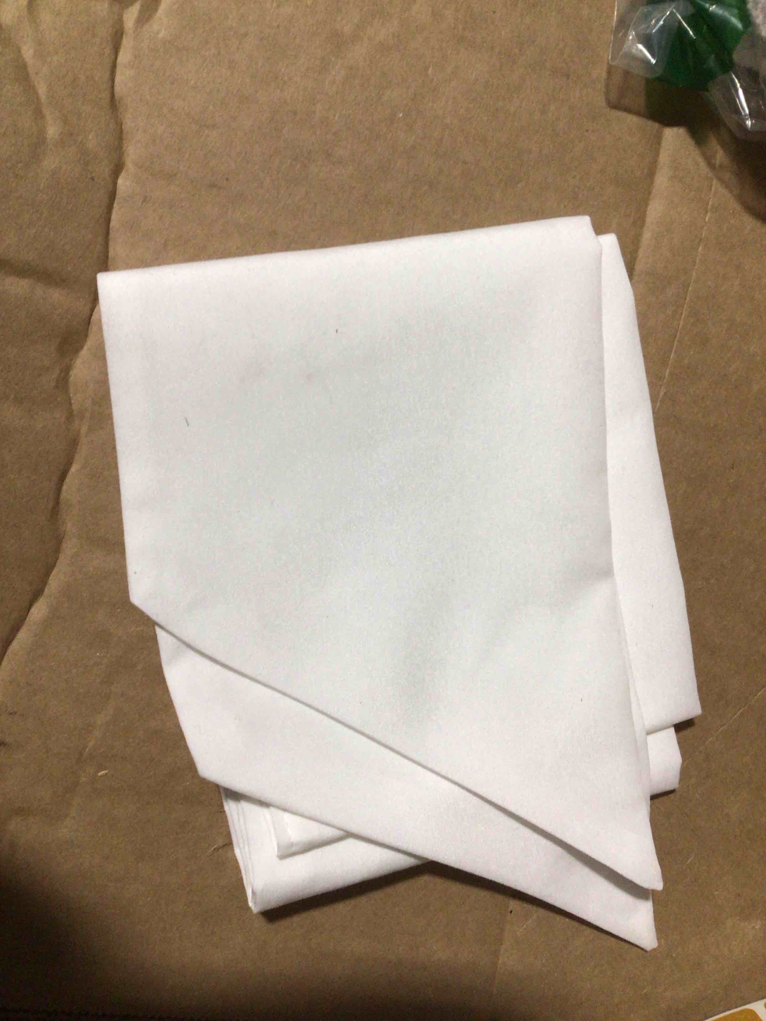 Condition photo showing New/Like New for fancy napkins for dinne table, cloth napkins (white)