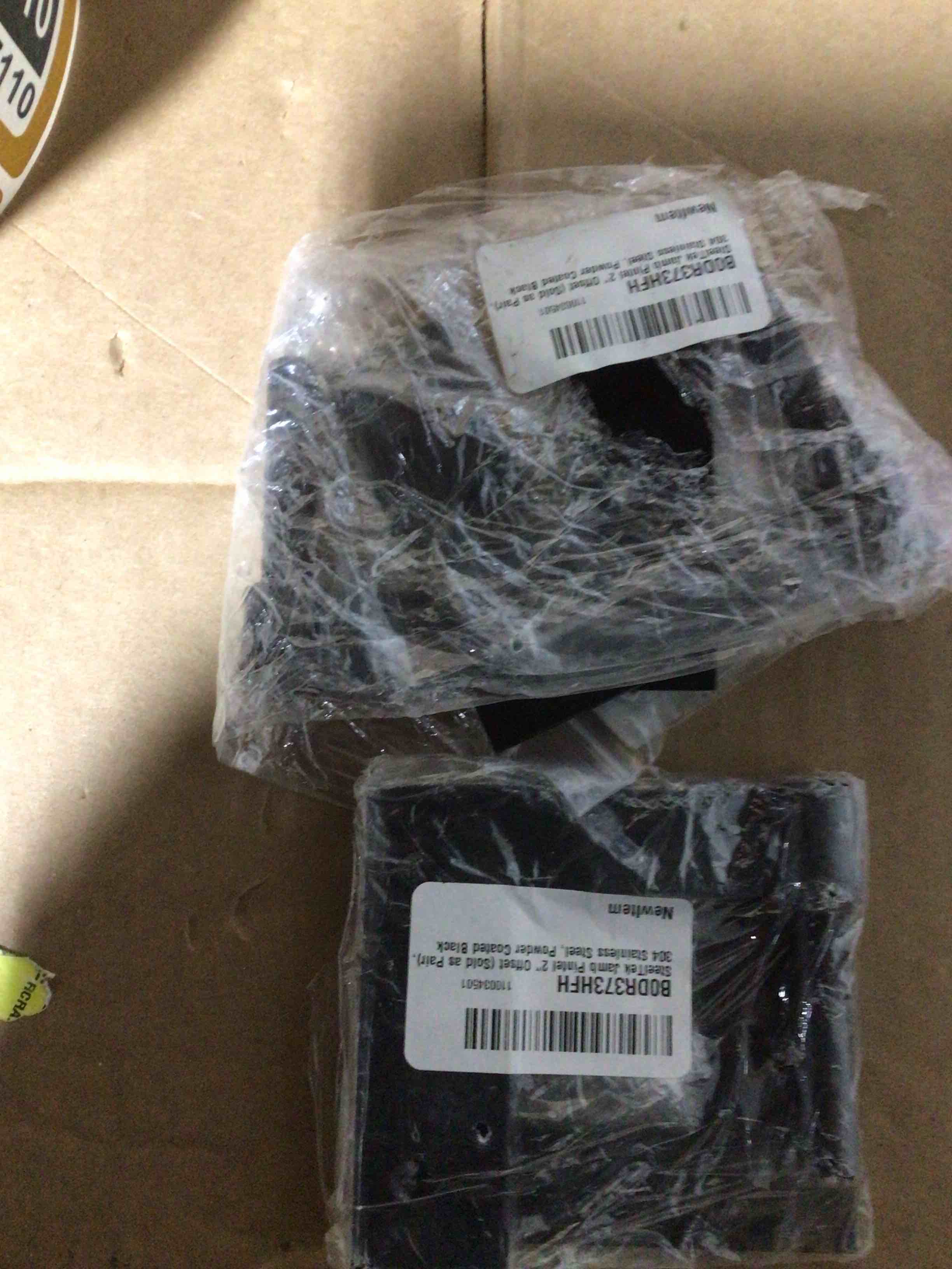 Condition photo showing New/Like New for steeltek jamb pintel 2” offset with installation screws (sold as pair) stainless steel 