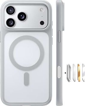 TORRAS stronger magnetic and shockproof for iPhone 17 pro max, case 6.9 inch, silver