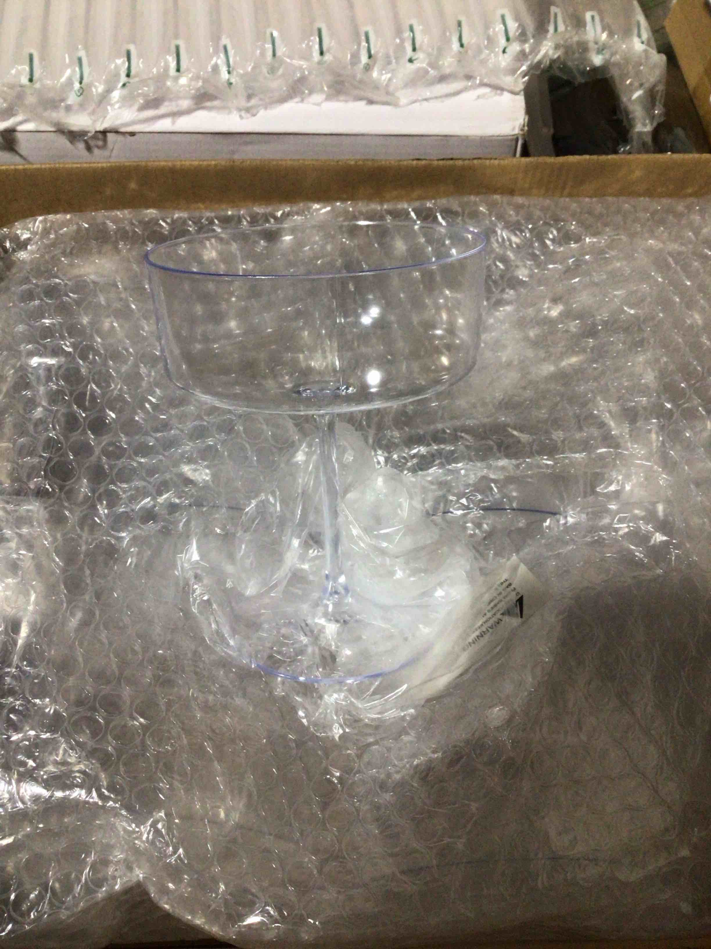 Condition photo showing New/Like New for Plastic martini cups, fancy cups for party.