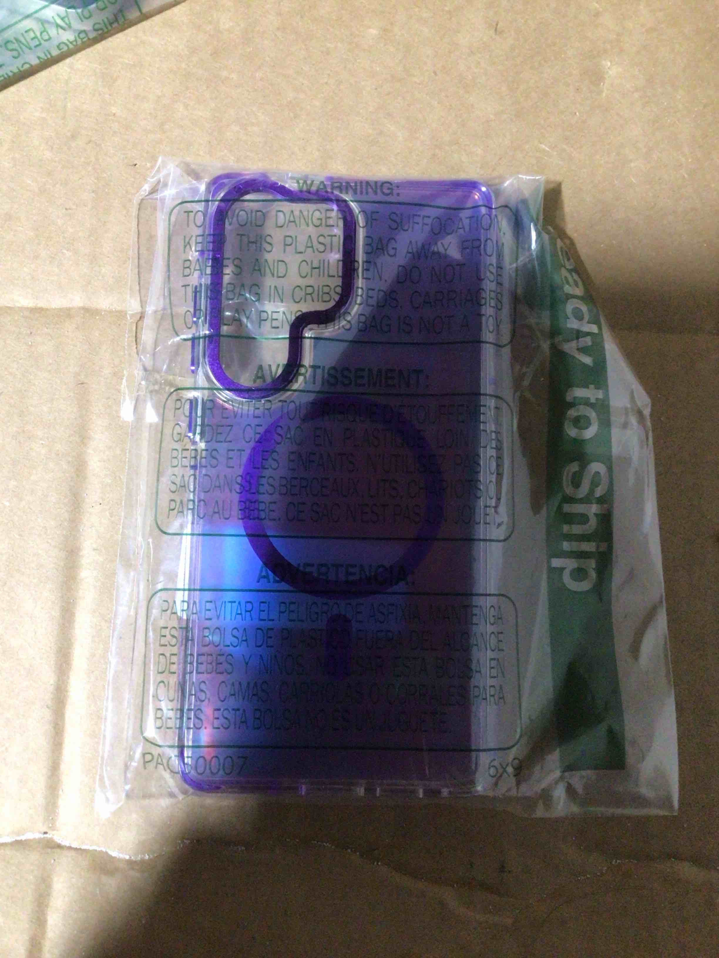 Condition photo showing New/Like New for phone cover for Samsung purple (similar)