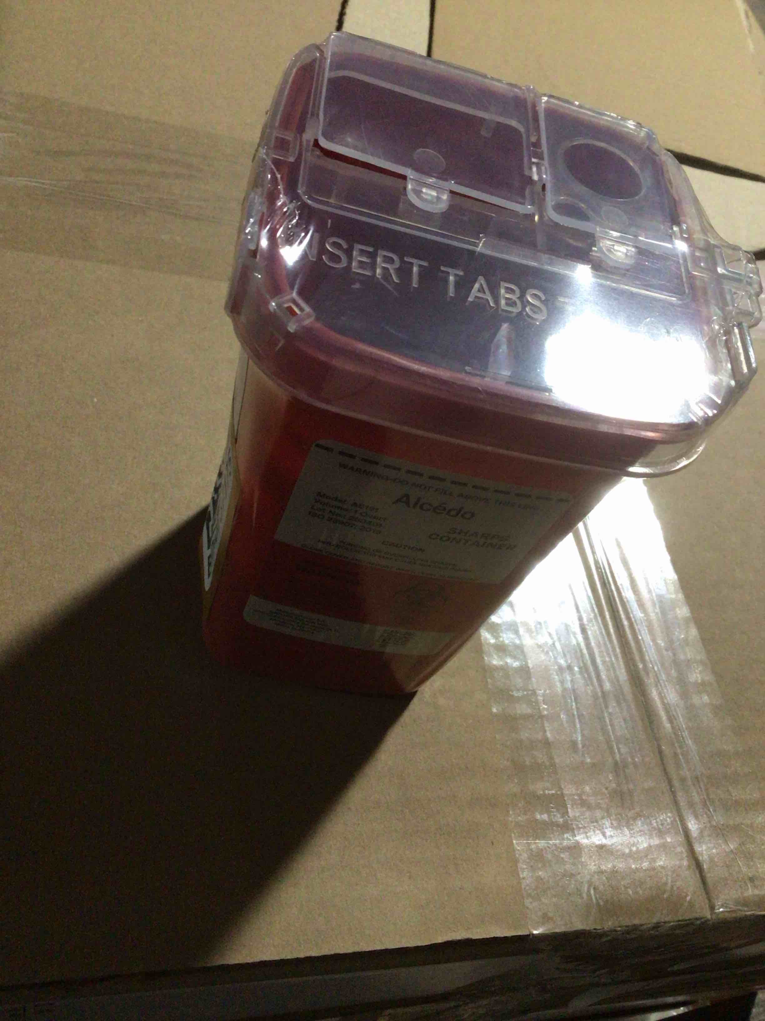 Condition photo showing New/Like New for Aceldo sharps container for home use 1 quart (1pack) 