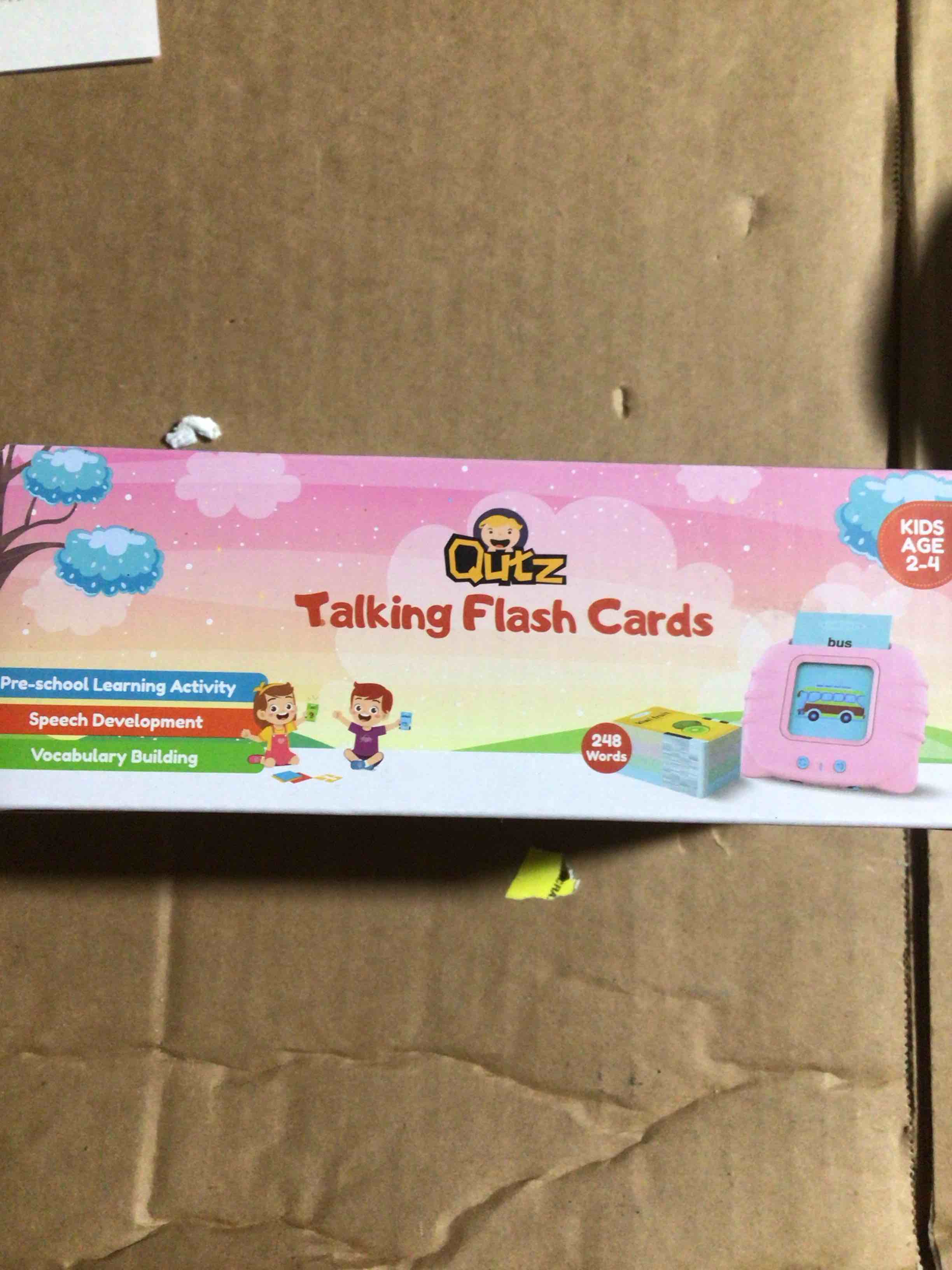 Condition photo showing New/Like New for talking flash cards QUTZ