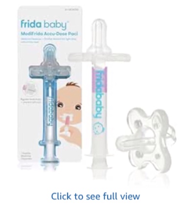 Frida Baby Medicine Pacifier Syringe, Accu-Dose Paci, Medi Frida Dispenser for Mess & Fuss Free Use, Made in USA