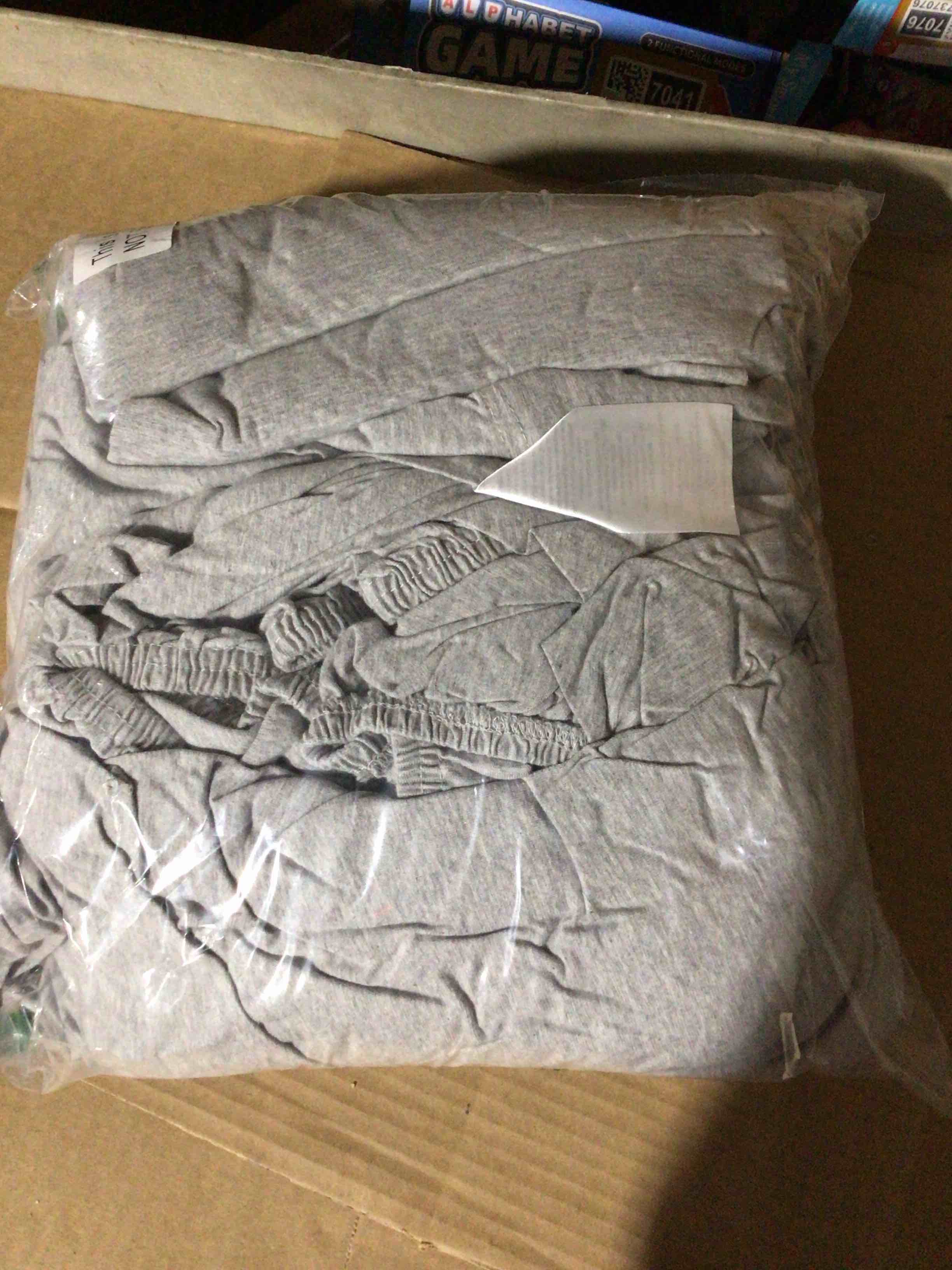 Utopia Bedding King Sheet Set - Jersey Knit Sheets 4 Piece – Cotton – Soft T-Shirt Stretchy Sheets (King, Heather Light Grey)