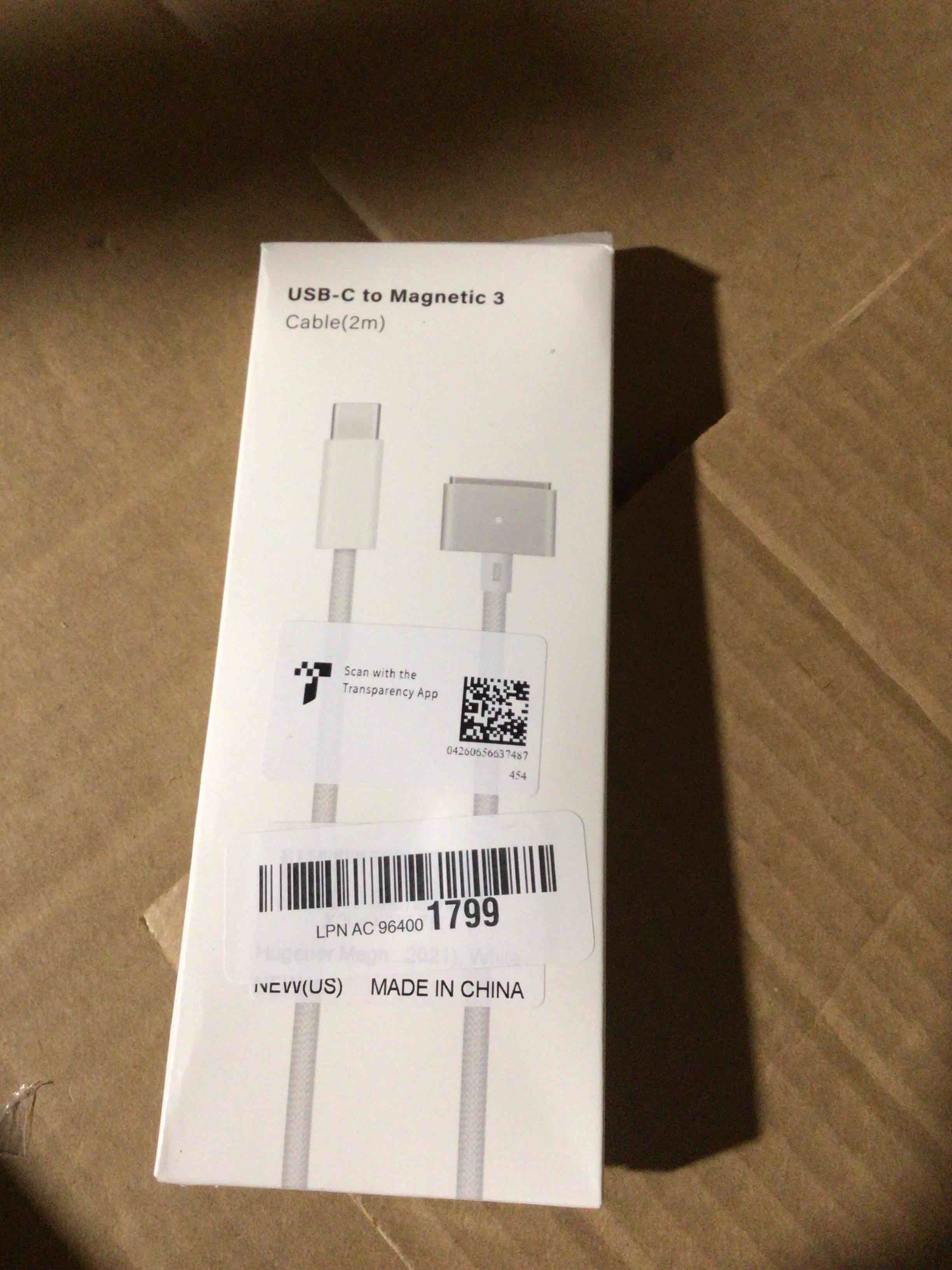 Vanfast 140W USB-C to Magnetic 3 Cable(2m/6.6ft),Compatible with Mac Air 2023/2022(M2),Mac Pro 2023(M1,M2,M3 13-16 inch),MacBook Pro Charger Cord (M2,M3,M4)