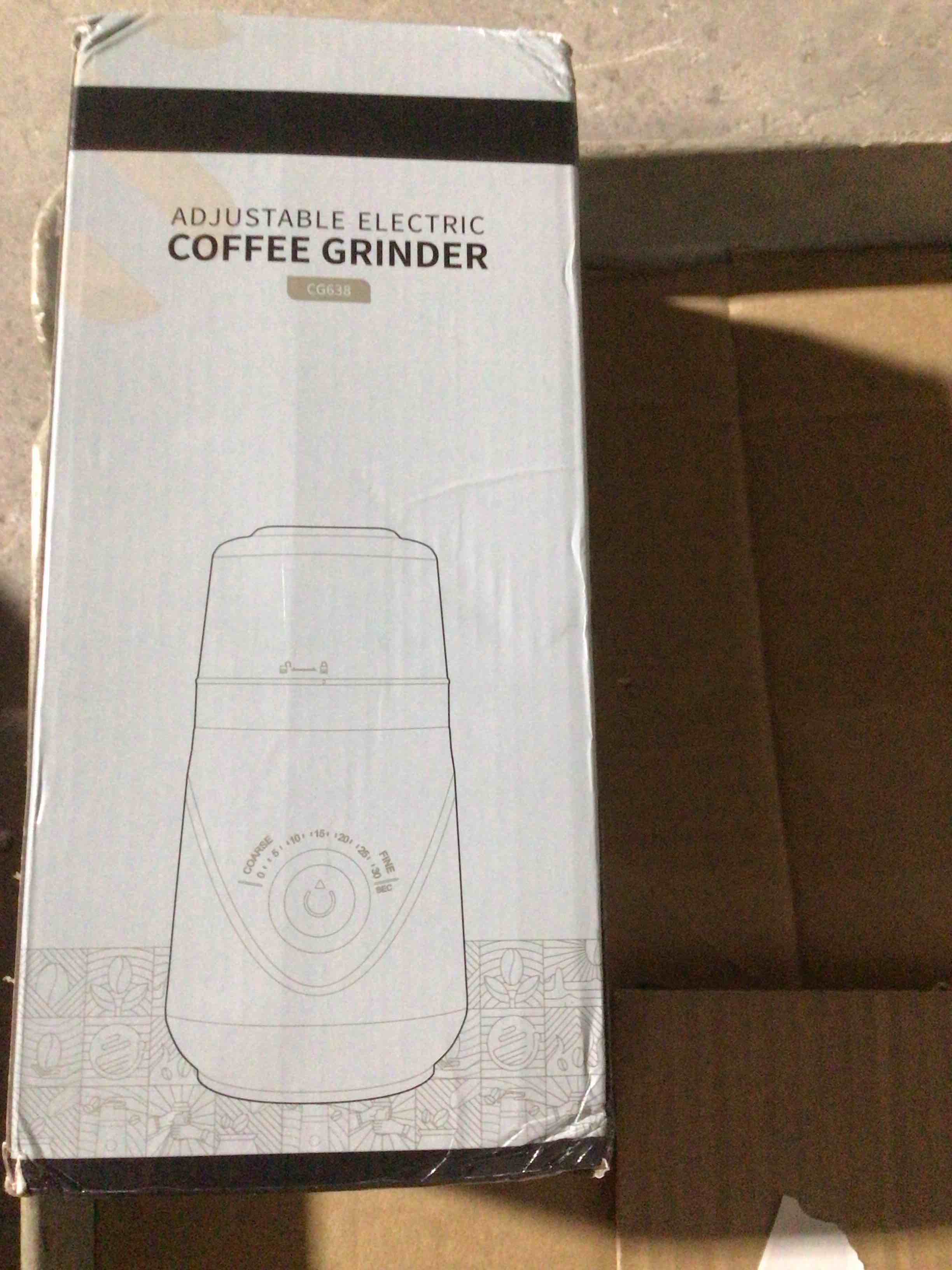 SHARDOR Electric Super Silent Blade Coffee Grinder, Timed Grind Control Rotary Knob, Adjustable Coarse to Fine for Coffee Beans, Spices & Herbs, with 1 Removable Stainless Steel Bowl, Black