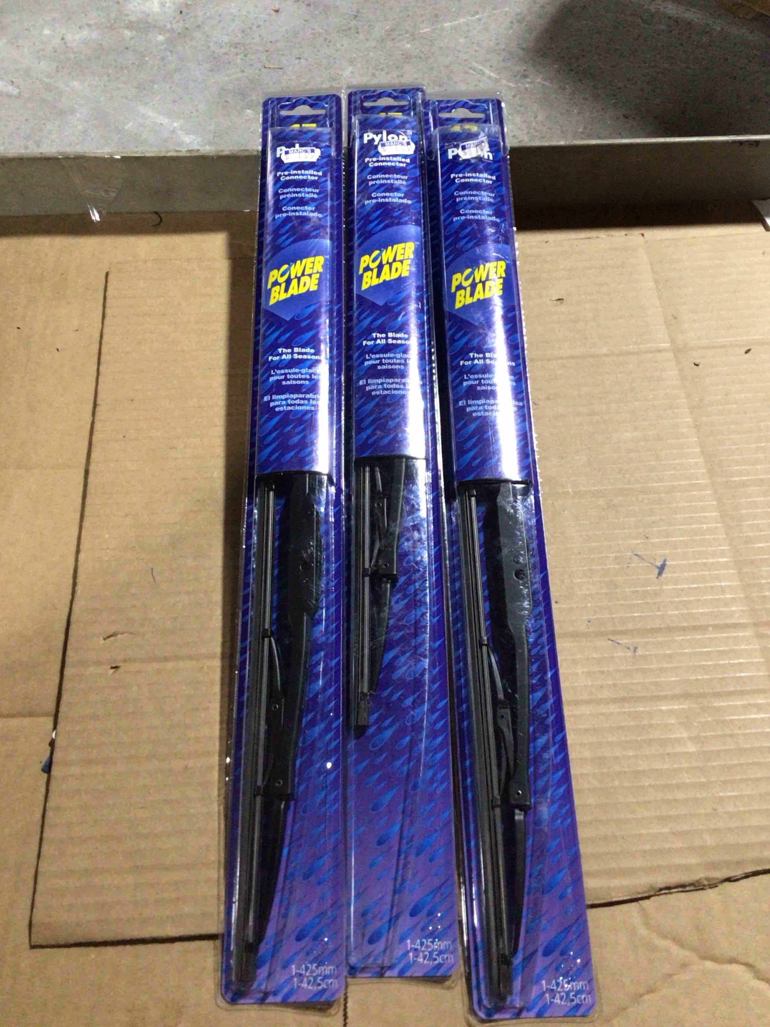 Pack of 3 Extended Lifetime Frameless wiper 17” (42,5 cm)