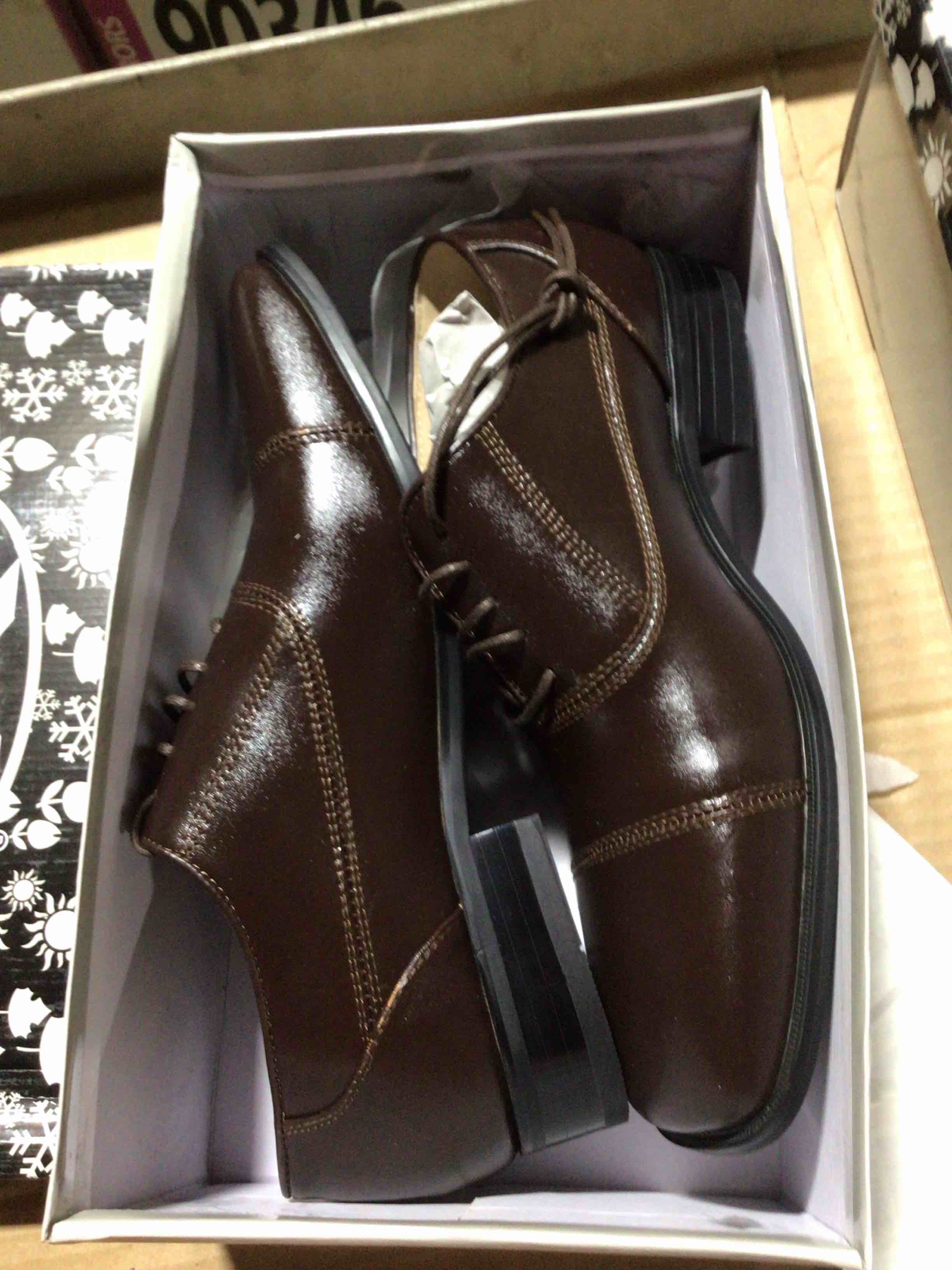 ALIPASINM Men's Oxford Formal Comfortable Dress Shoes Genuine Leathers