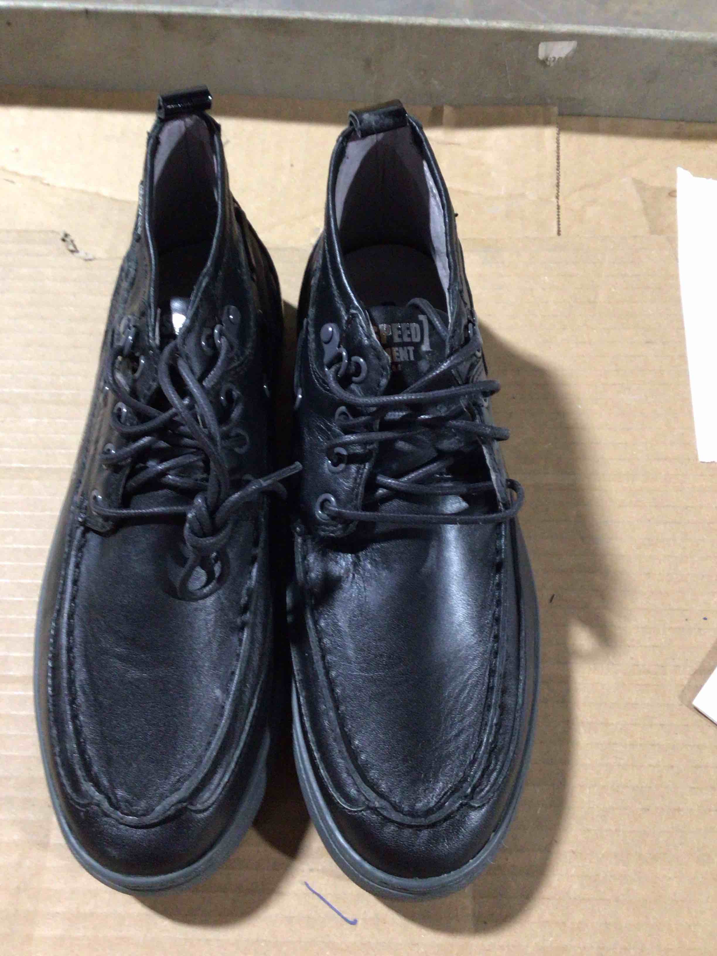 VYG polo Ralph Lauren Authentic black leather ankle boots size 7.5