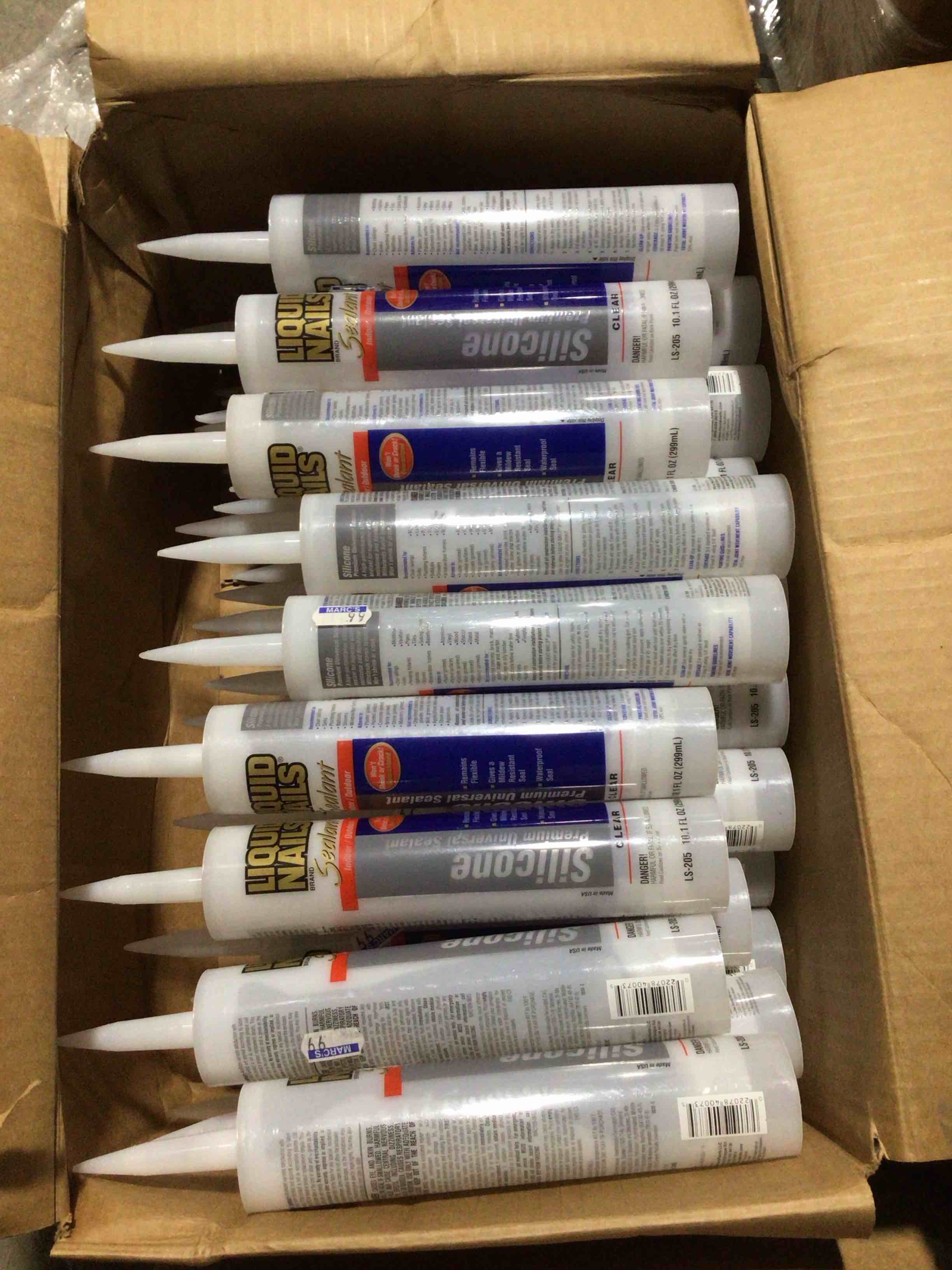 Condition photo showing New/Like New for Liquid nails silicone premium universal sealant sealants ( LS - 205), a high- performance sealant designed to provide water resistance