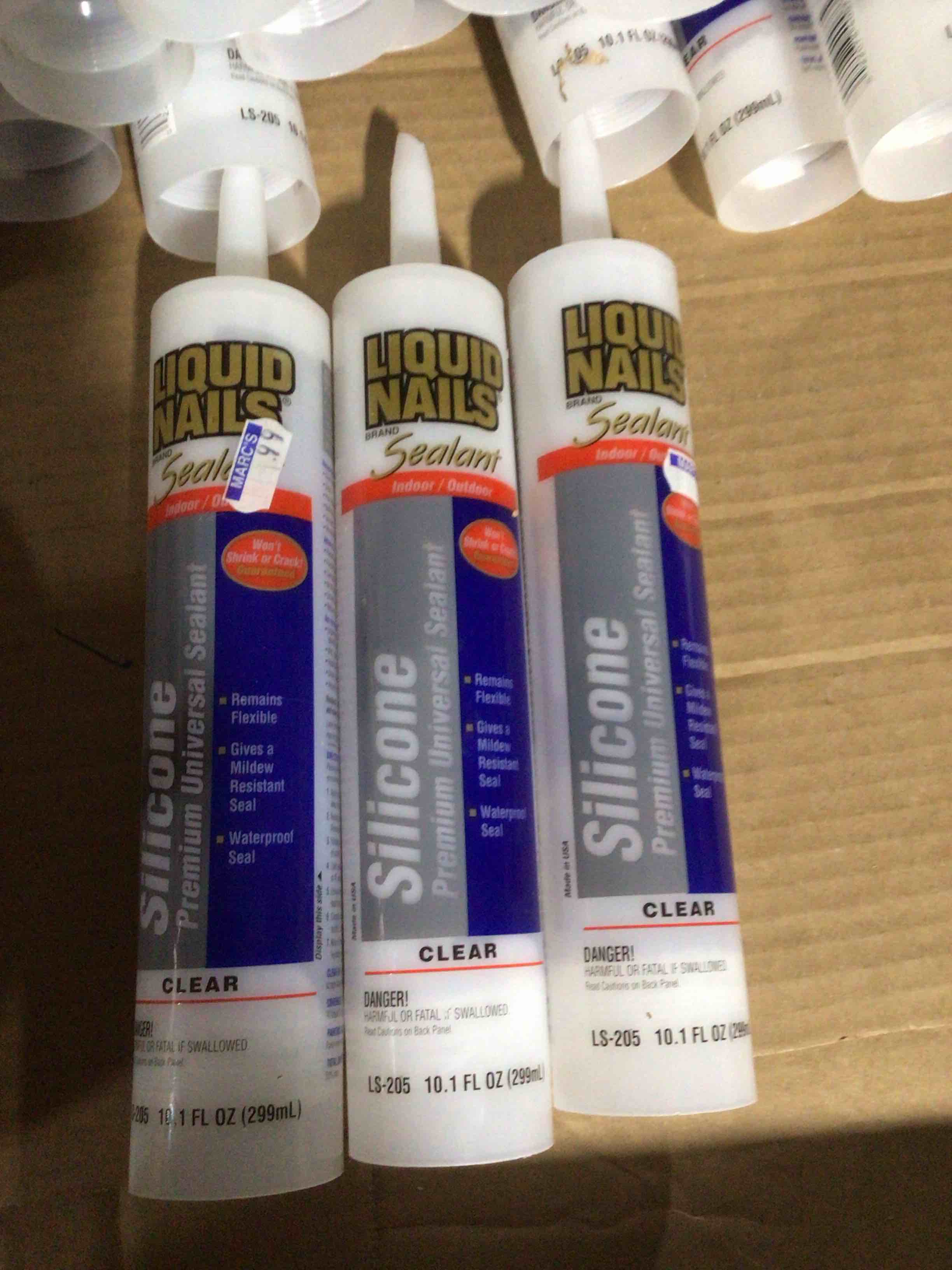Liquid nails silicone premium universal sealant sealants ( LS - 205), a high- performance sealant designed to provide water resistance