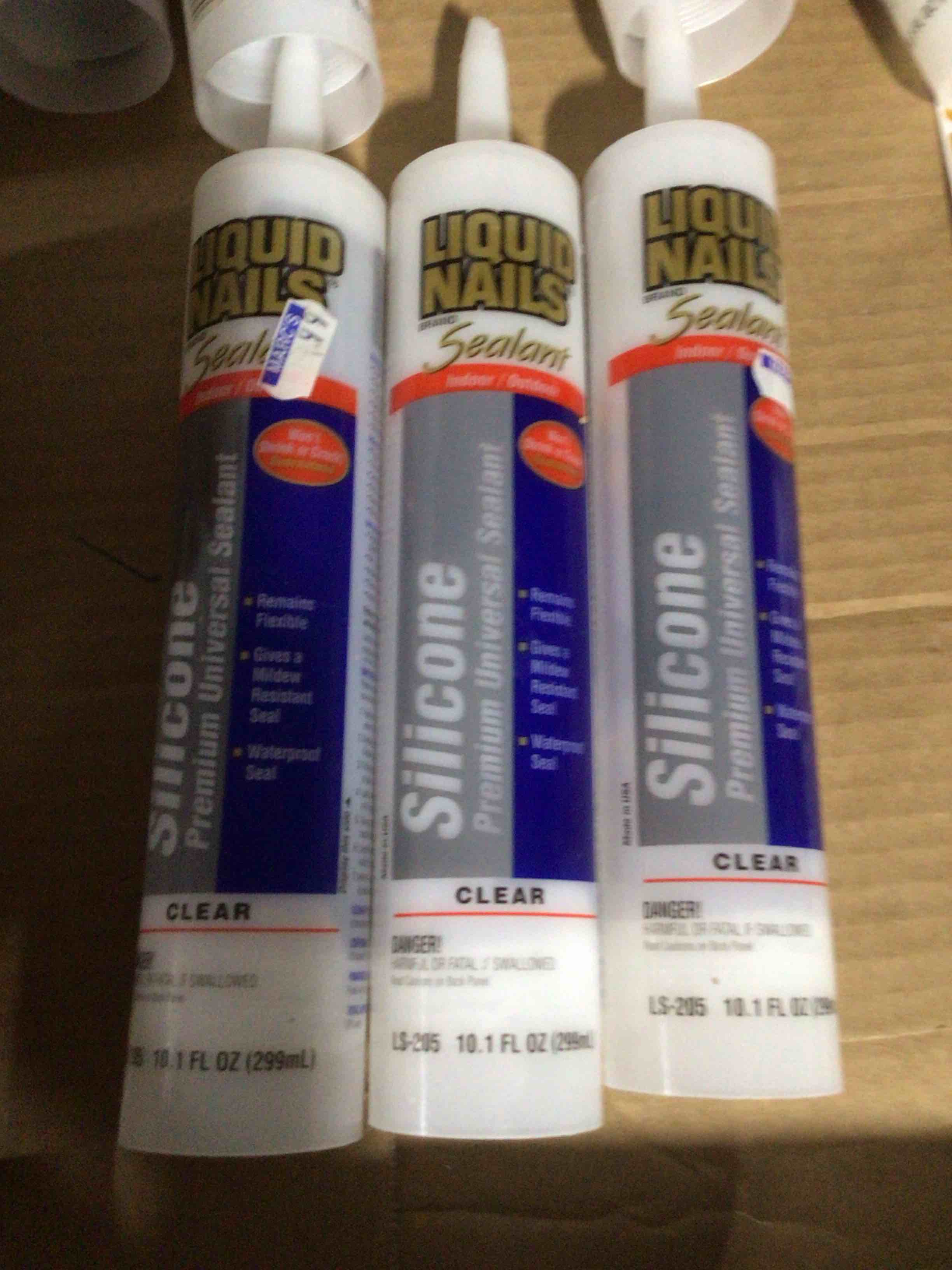 Liquid nails silicone premium universal sealant sealants ( LS - 205), a high- performance sealant designed to provide water resistance 