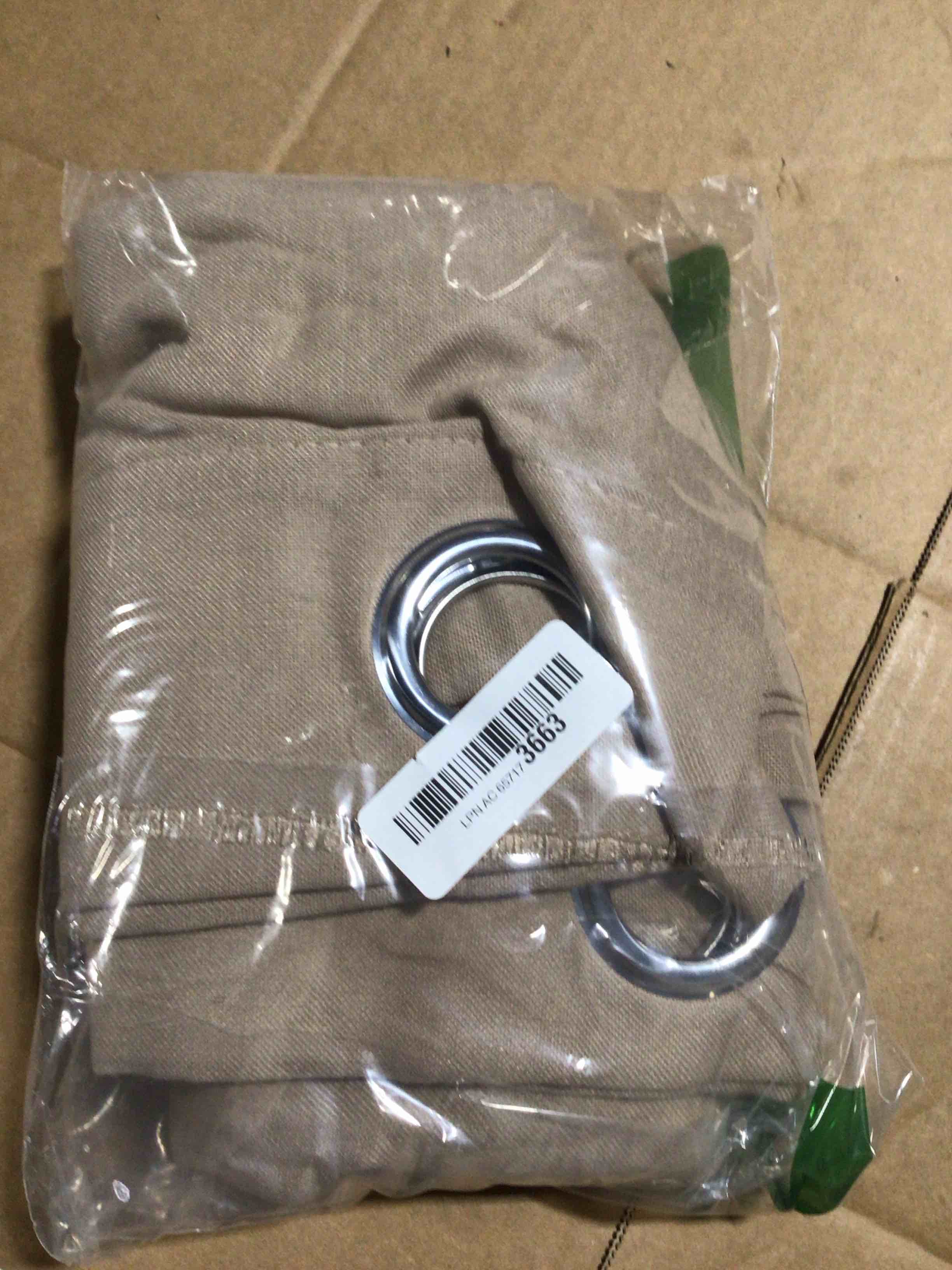 Condition photo showing New/Like New for NICETOWN Flax Linen Blend Taupe Window Curtains, Grommet Vertical Drapes Privacy Added with Light Through Thick Linen Window Treatments for Bedroom/Living Room, W55 x L72, 2 Pieces Taupe 55"W x 72"L (Pack of 2)