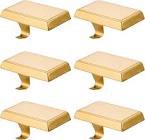 christmas stocking holders for mantle, weighted stocking hangers, christmas stocking hooks for tables window fireplace mantle decoration(gold,6pcs) 6 pieces gold