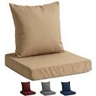 2Pcs Outdoor Chair Cushions 24 in Water Resistant Patio Furniture Seat Back Pad