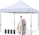 mastercanopy pop up canopy tent commercial grade 10x10 instant shelter (white)