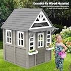 Grey Wood Outdoor Playhouse