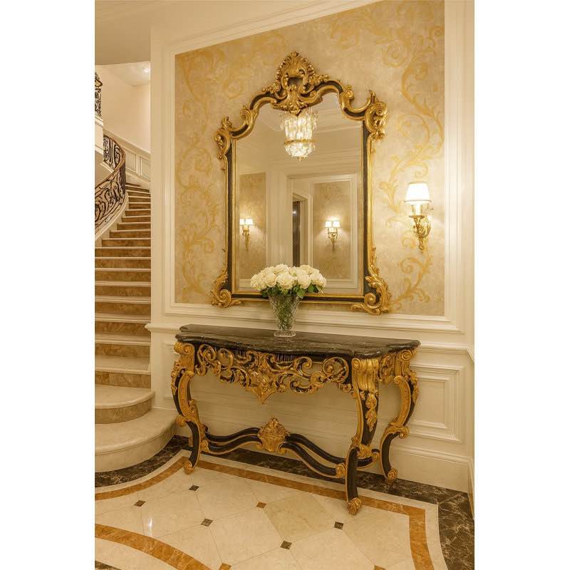 Saxi 66.5'' Marble Top Console Table