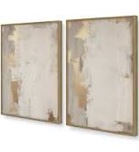 Golden Haze Set of 2 Canvas Prints in a Frame, (Set of 2)
