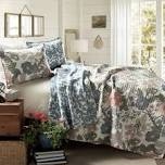 Lush Decor Sydney Floral Reversible Cotton Quilt Set 3Pieces King 