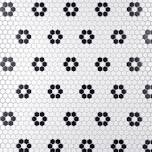 value series 1“ x 1" porcelain honeycomb mosaic wall & floor tile