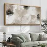 neutral watercolor abstract earth tones minimalist modern art