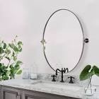 hun oval vanity mirror wall mounted mirror ideal for bedroom, entryway, living room