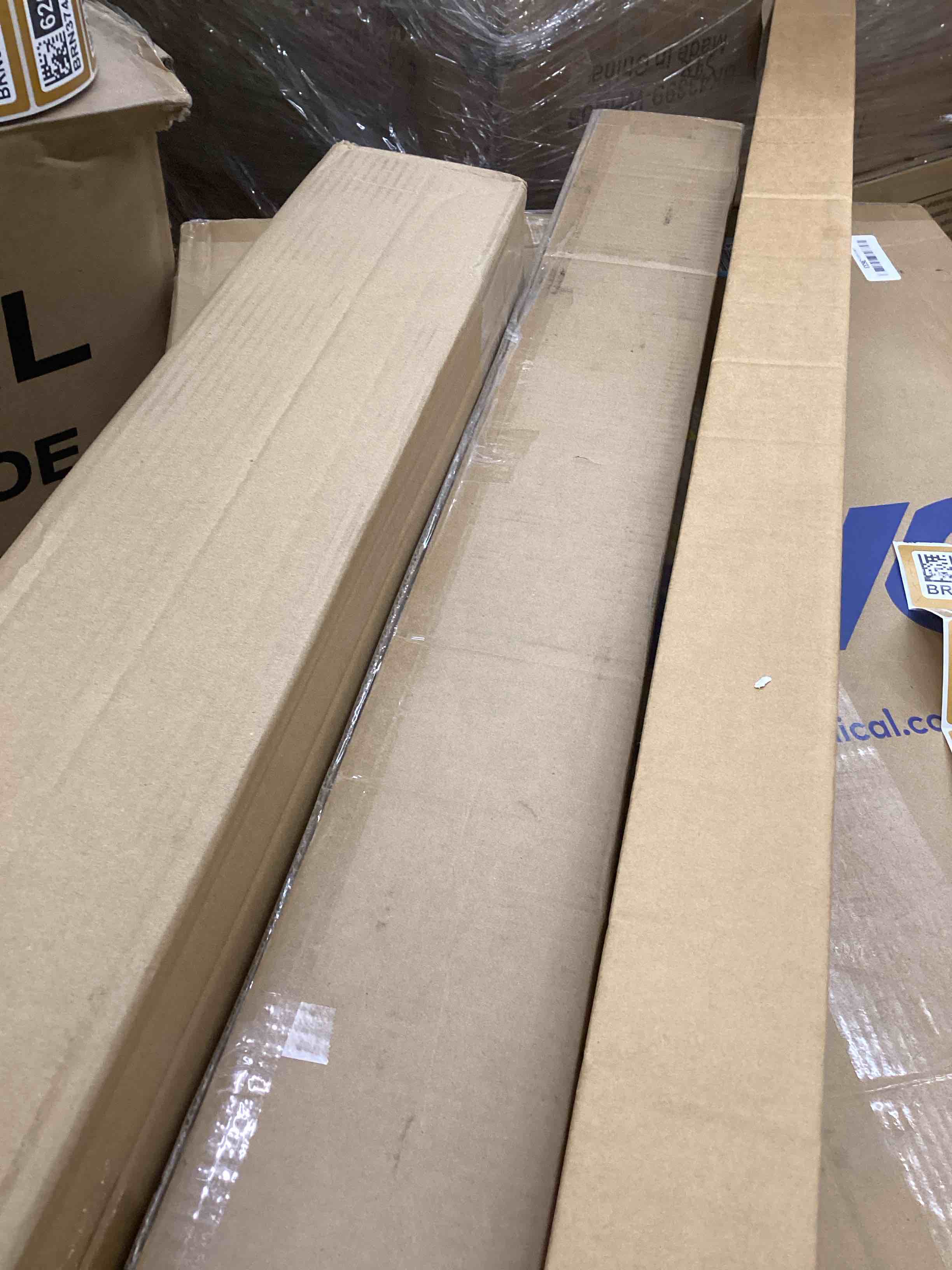 assorted window blinds ( different sizes and colors)