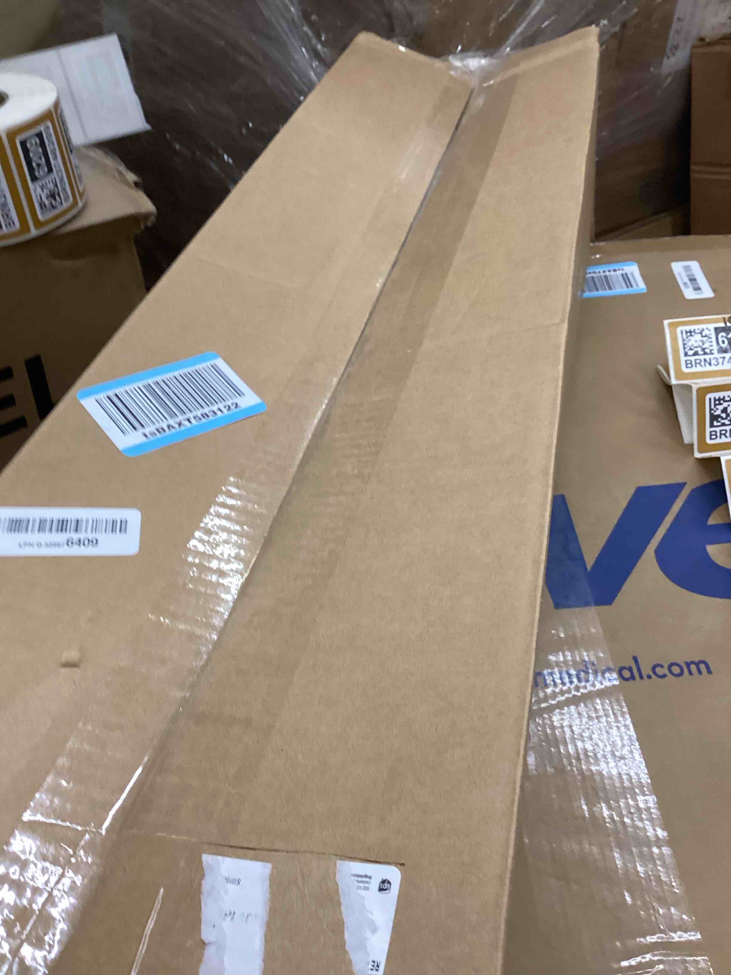 Condition photo showing item condition for Antique Bronze Double Corner Window Curtain Rods with Aluminum End Cap Finials and Brackets,1 Inch Diameter Dual Bay Window Curtain Rods, Adjustable 2 Sided 20-36" and 36-72" Center Rod 20-36"&36-72"&20-36" Antique Bronze