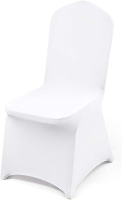 spandex cover chairs, white