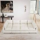 (incomplete one box only) Modular Sectional Sofa Couch, beige