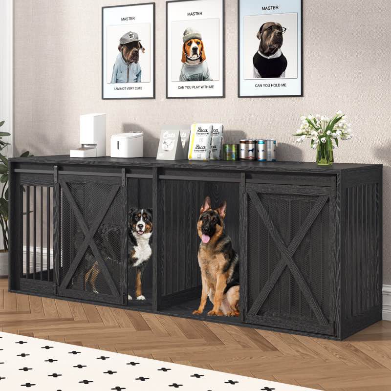 94.5"L Large Dog Crate Furniture 