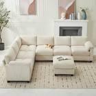 Middale Modular Sectional Body Fabric: Beige ( incomplete one box only)