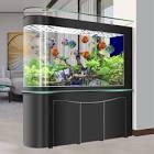 simple modern semi-oval eco aquarium tank ,2- boxes