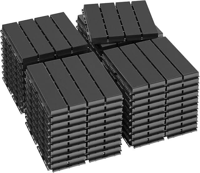Plastic Interlocking Deck Tiles