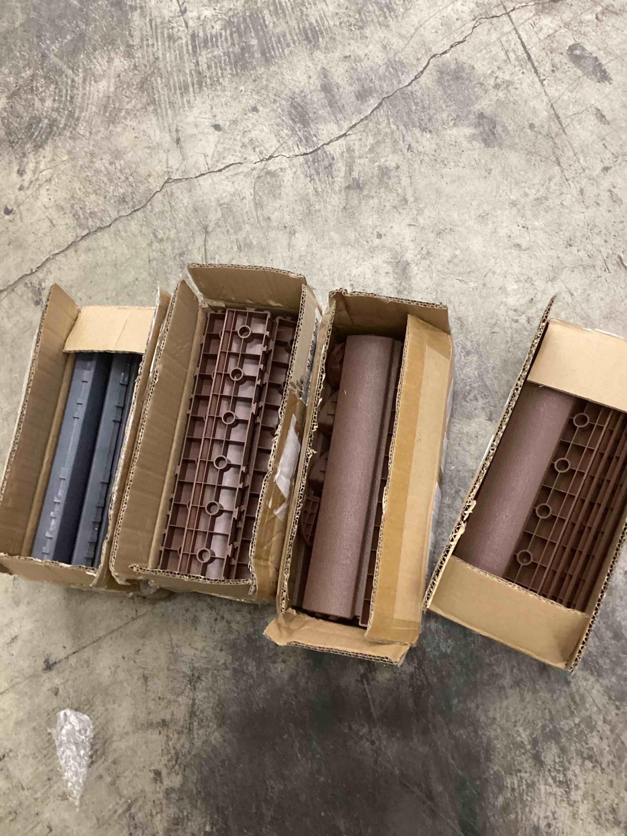 assorted Plastic tiles edges strips