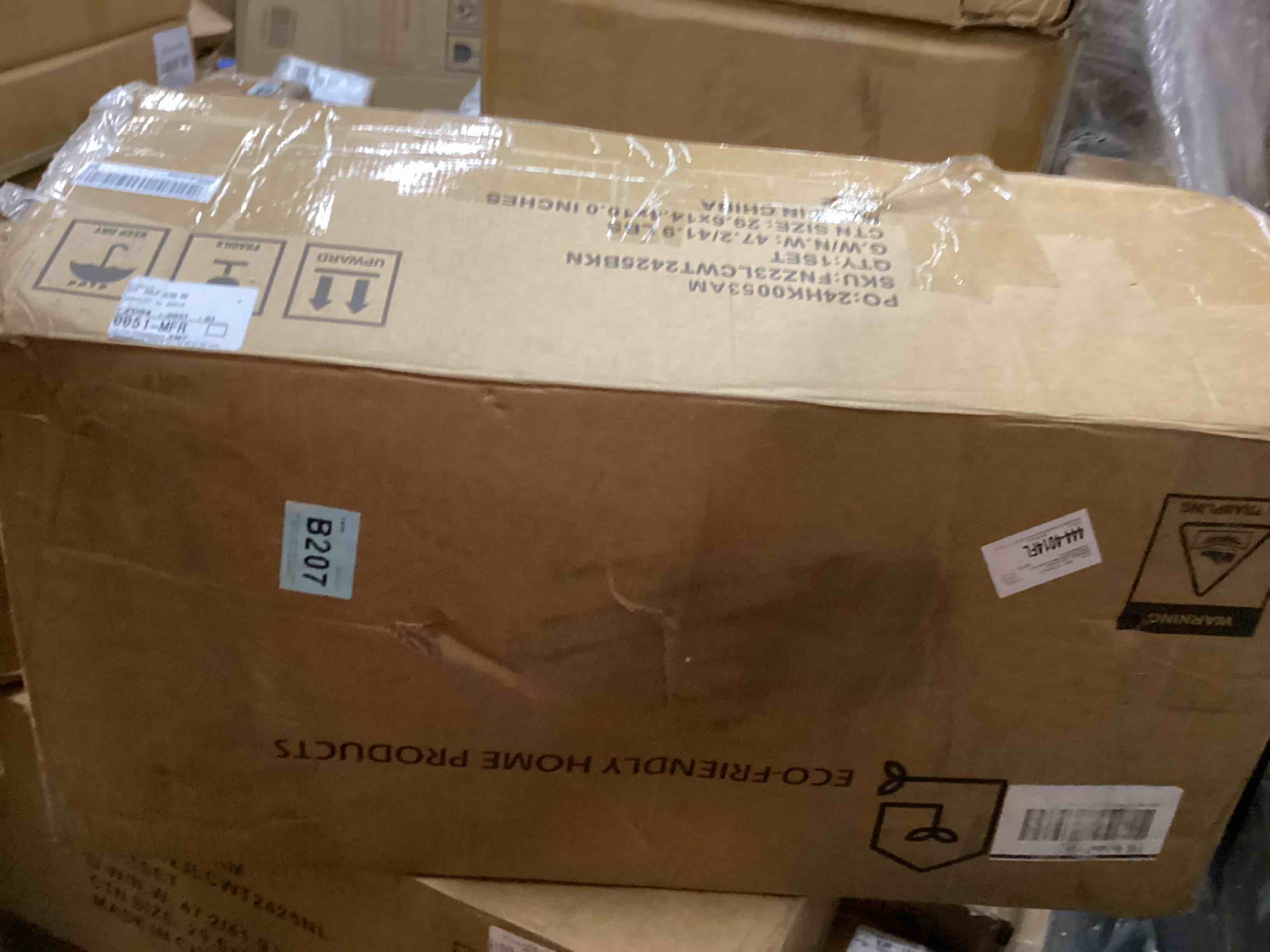 Condition photo showing Good Condition for FIMELLO 24’’ Bathroom Wall Cabinet, Laundry Room Cabinets Storage, Kitchen Cabinets with Adjustable Shelf Acrylic Glass Doors, Medicine Cabinets for Bathroom, Black Bathroom Cabinet