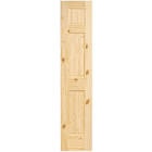 paneled solid wood knotty pine unfinished colonial standard door