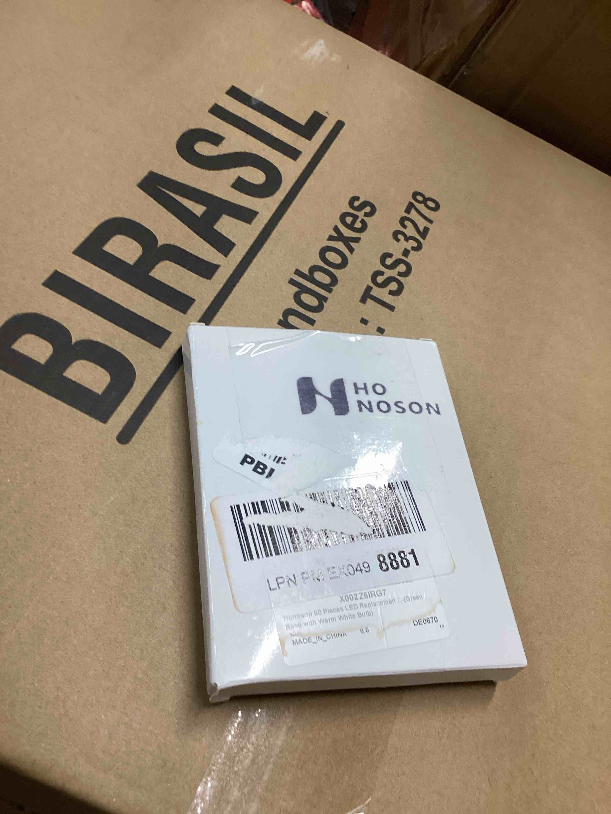 Condition photo showing Good Condition for Honoson 60 Pieces LED Replacement Christmas Bulb 3v Waterproof LED Lights Bulbs Bulk for Christmas Tree Decorations Xmas Indoor Outdoor Home Light Decor(Green Base with Warm White Bulb)