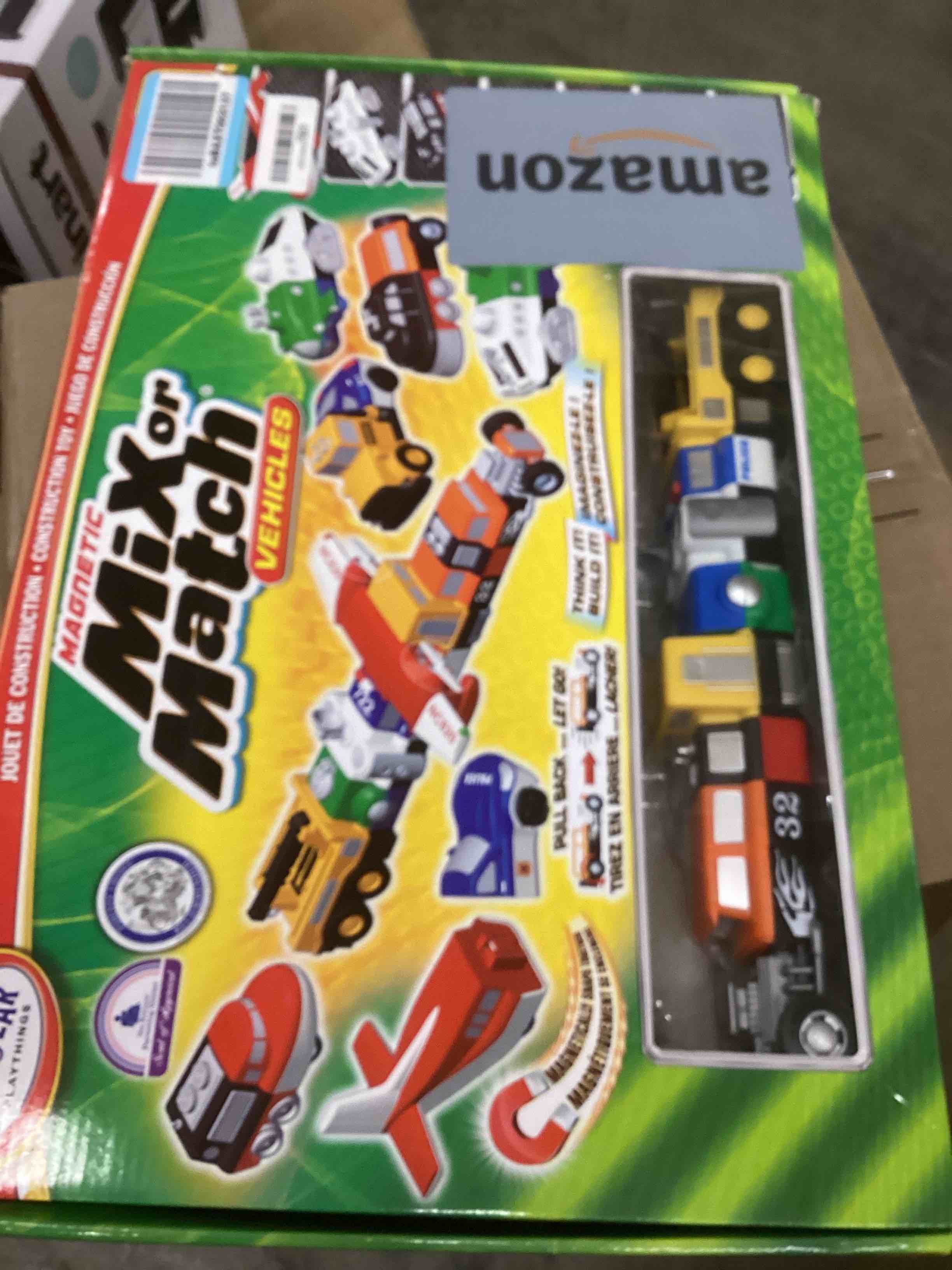 Condition photo showing New/Like New for Popular Playthings Magnetic Vehicles for Toddlers 1-3, Mix or Match Car Toys, 21 Piece Gift for Kids - Vehicles Green