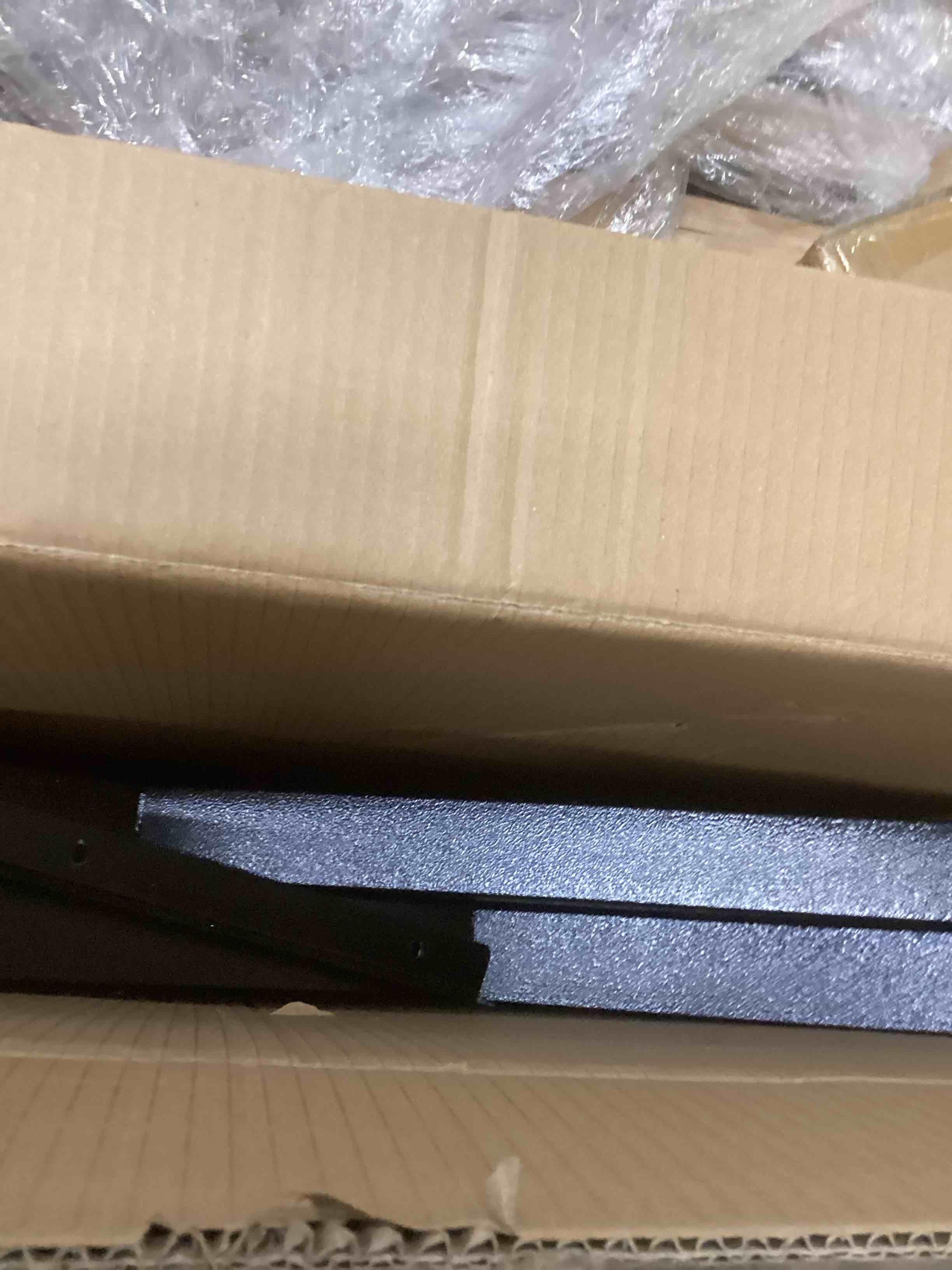 Condition photo showing New/Like New for Metal Table Legs Heavy Duty, 28”H x 35”W, Metal Furniture Legs for Dining Desk Bench and Coffee Table, Industrial Black DIY Iron Bench Legs, Set of 2