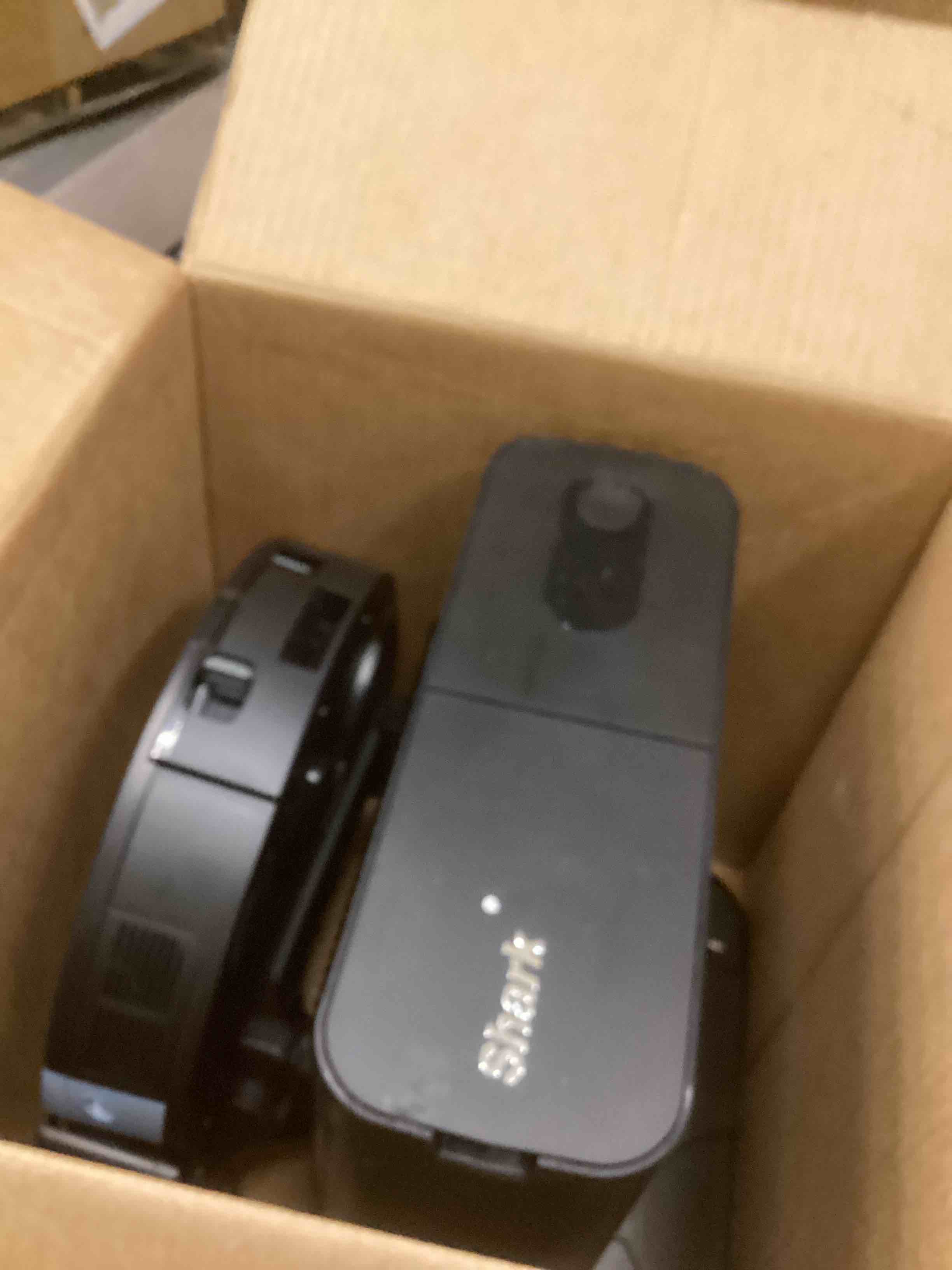 Condition photo showing As Is for Shark Matrix for Carpets and Hardwood Auto Charging Self Emptying Pet Robotic Vacuum Cleaner