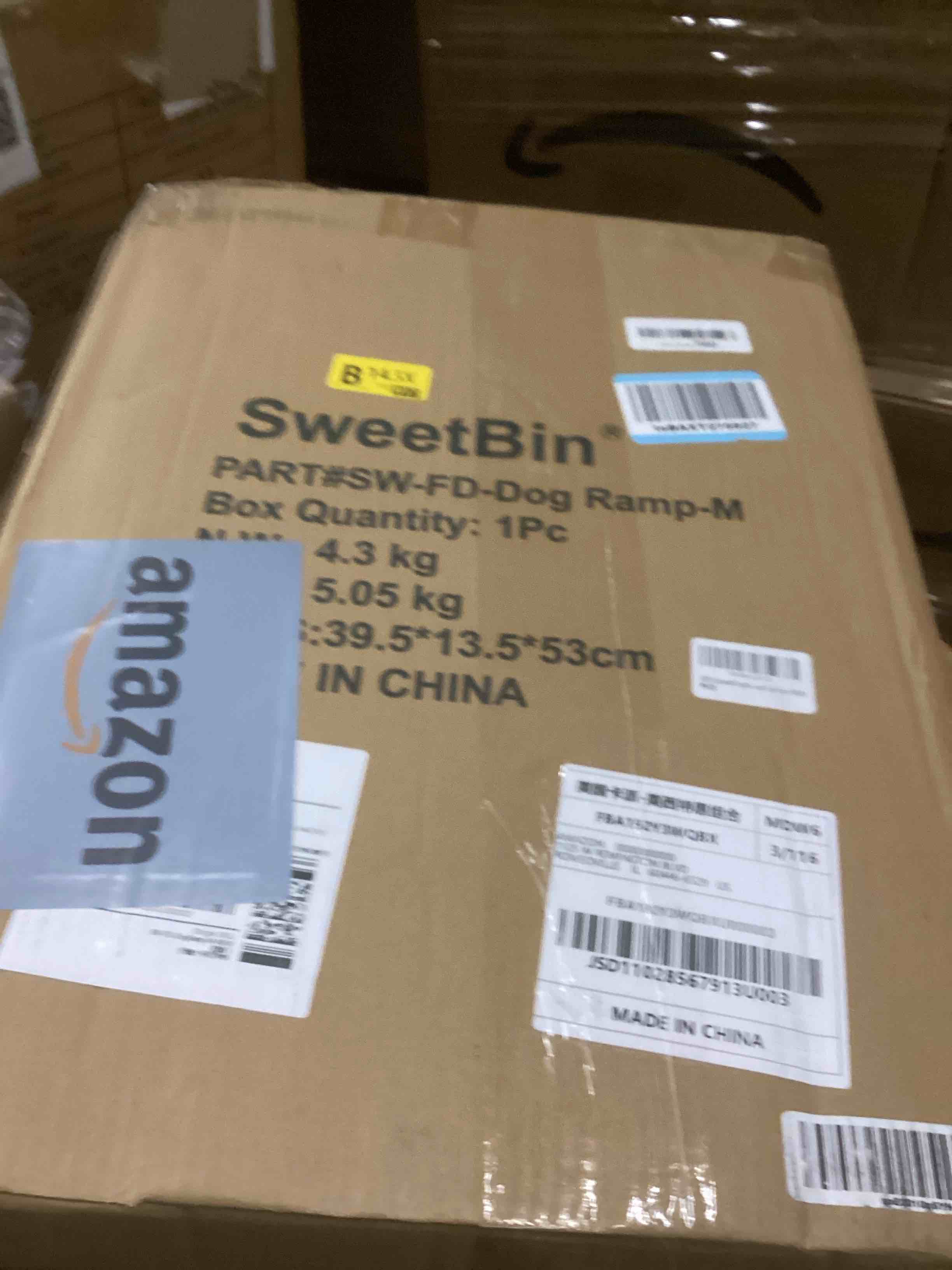 Condition photo showing New/Like New for 2025 Upgraded Dog Ramp for Bed - Foldable Small Large Dog Ramp for Couch - 6 Adjustable Height from 13" to 24" - Portable Pet Stairs with Non-Slip Pad - Pet Ramps Use for Bed Couch Car Up to 120LBS ?Upgraded 39.4" L x 14" W