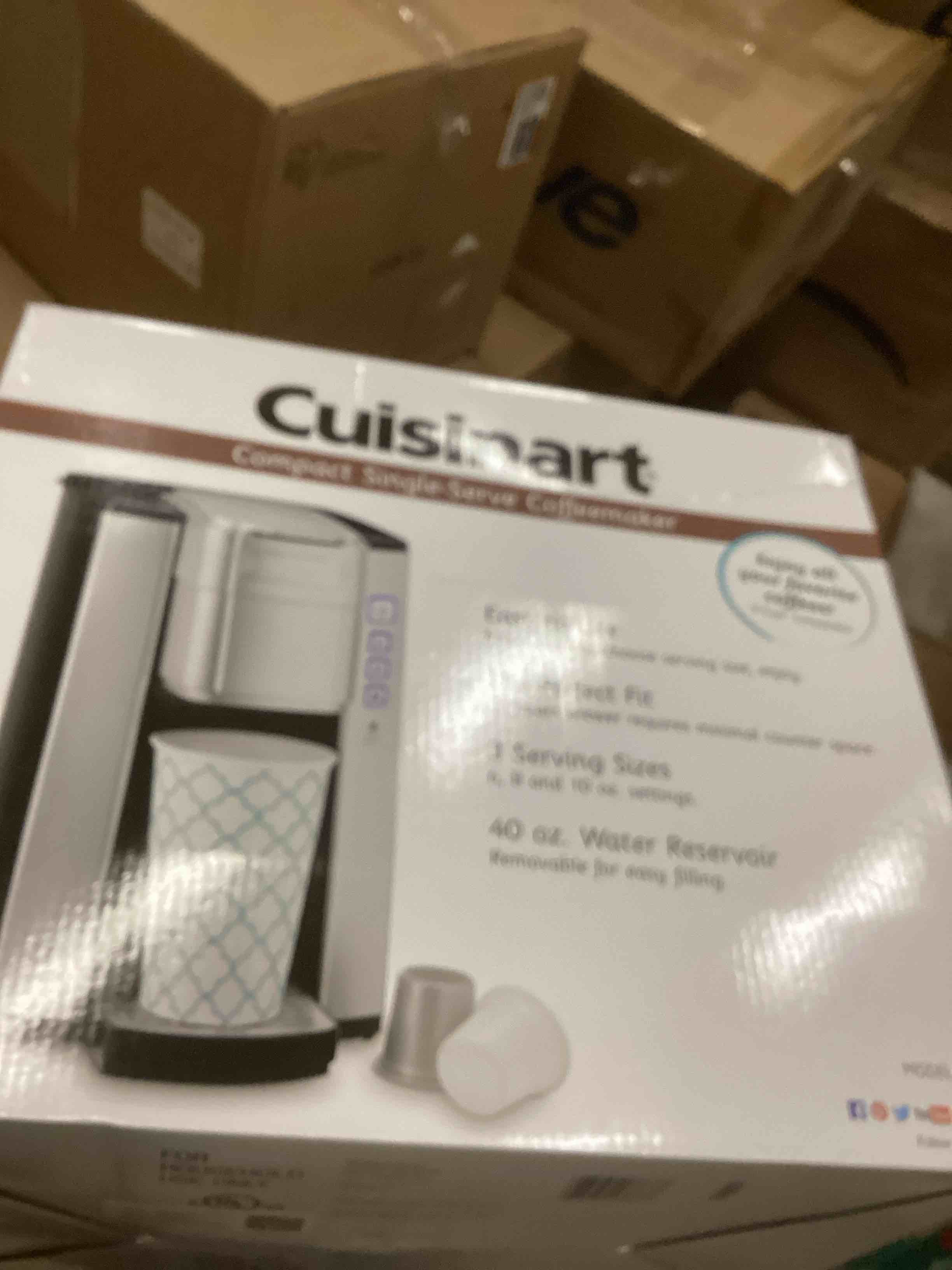 Condition photo showing As Is for Cuisinart SS-5P1 Single-Serve 40-Ounce Coffeemaker, Stainless Steel,Silver