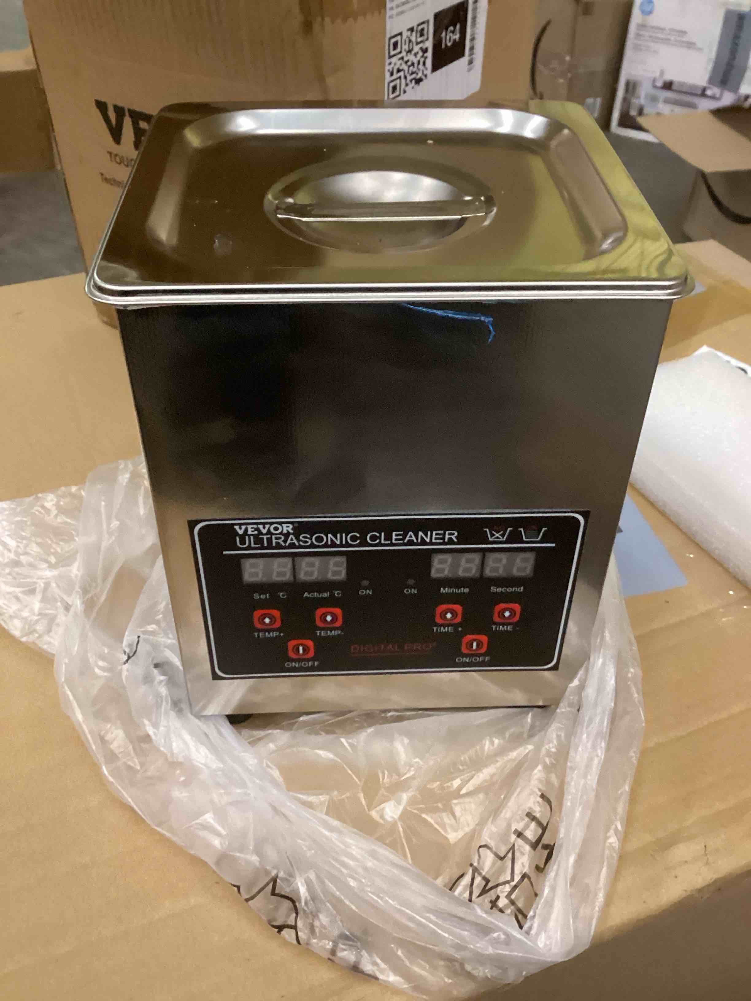 Condition photo showing New/Like New for Vevor ultrasonic cleaner