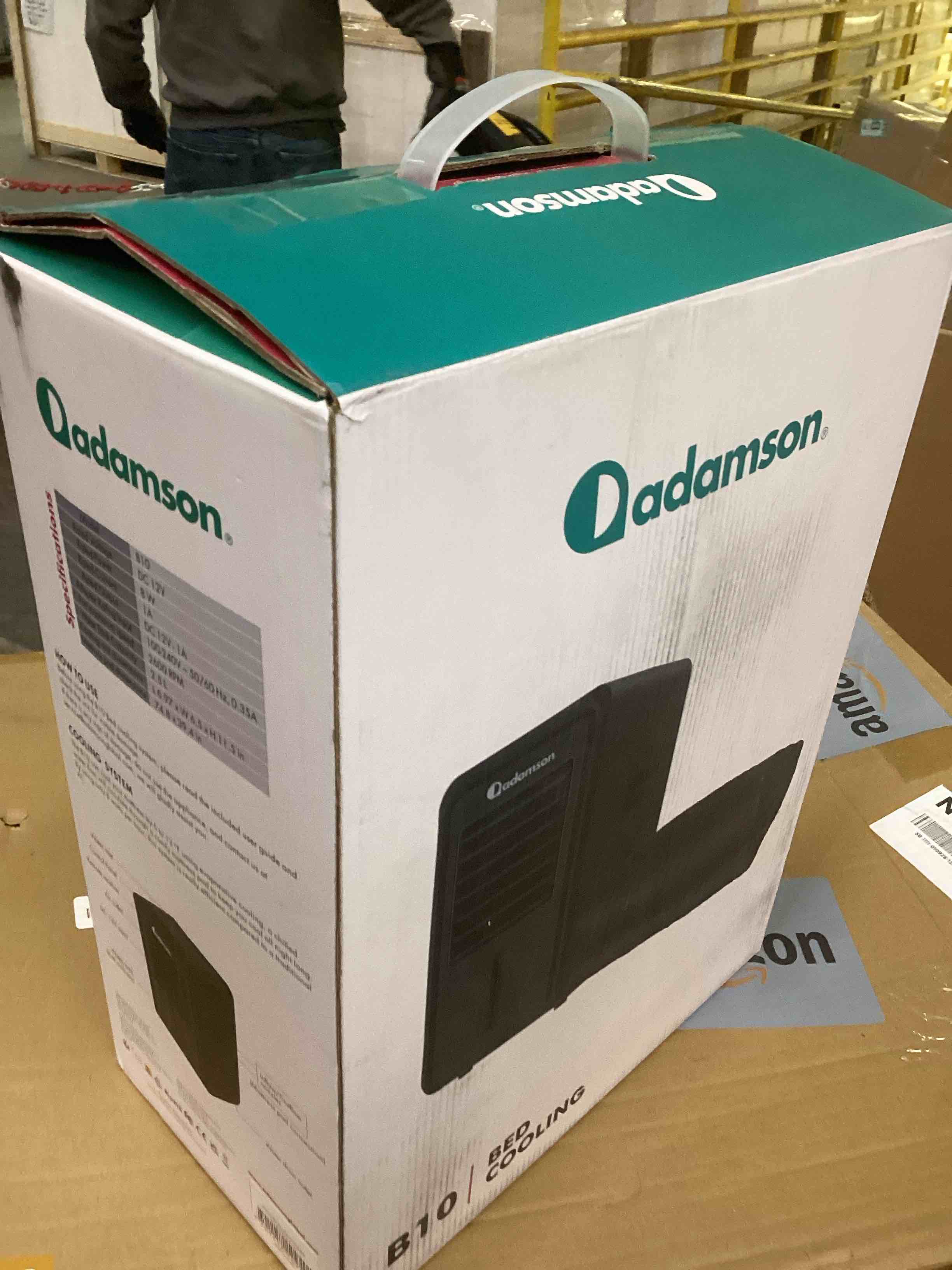 Condition photo showing New/Like New for Adamson B10 Navy Blue Bed Cooling System - Twin 75” L x 39” W - 100% Cotton Mattress Cooling Bed Pad for Night Sweats - Water Bed Cooler - Ideal for Hot Sleepers - 5-Year Assurance