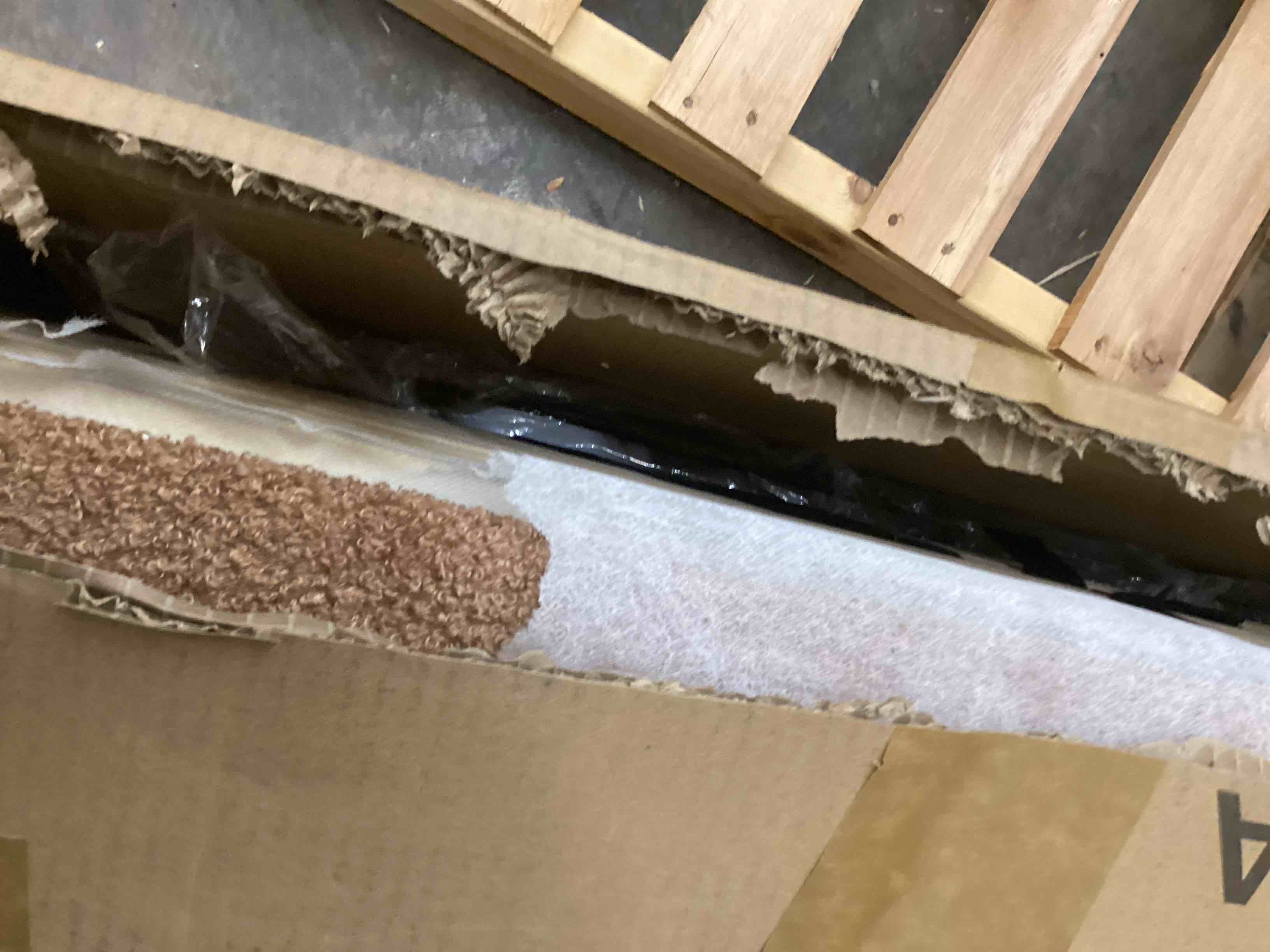 Condition photo showing Good Condition for Queen Size Boucle Bed Frame, Upholstered Cloud Bed Frame with Adjustable Headboard, Soft Rounded Corners, No Box Spring Required, Easy Assembly, Coffee